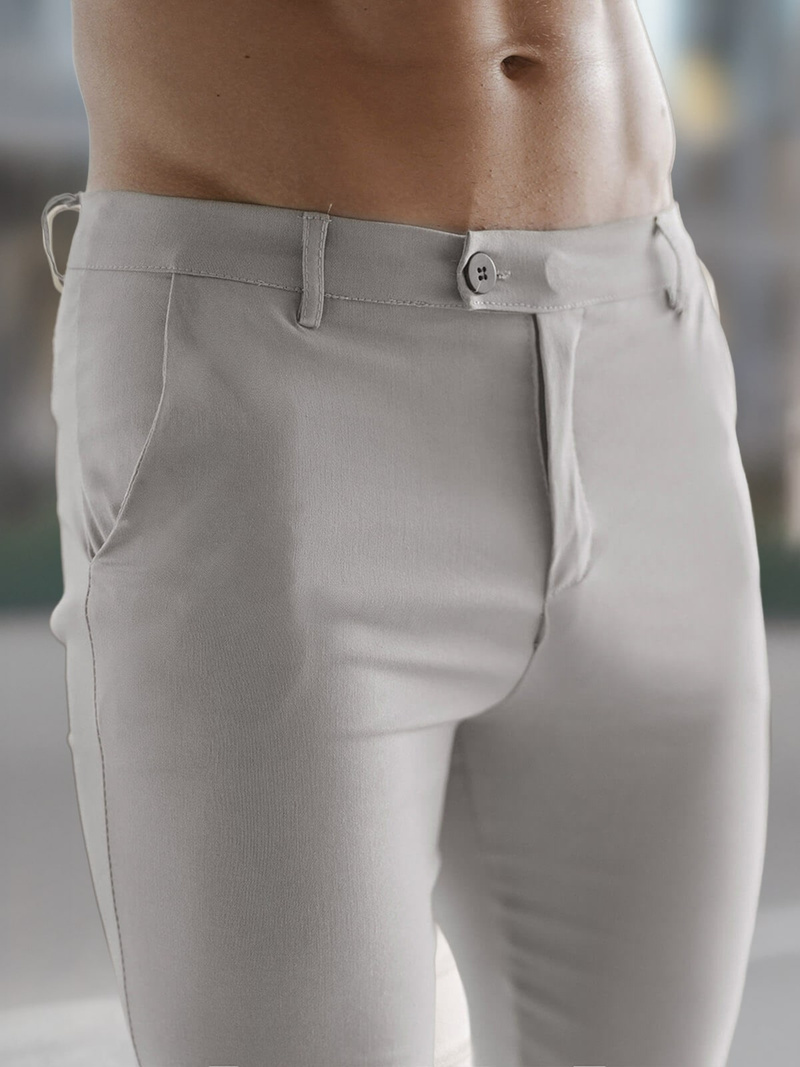 Pantaloni Chino Bărbaţi Gri OZONEE O/P4049Z