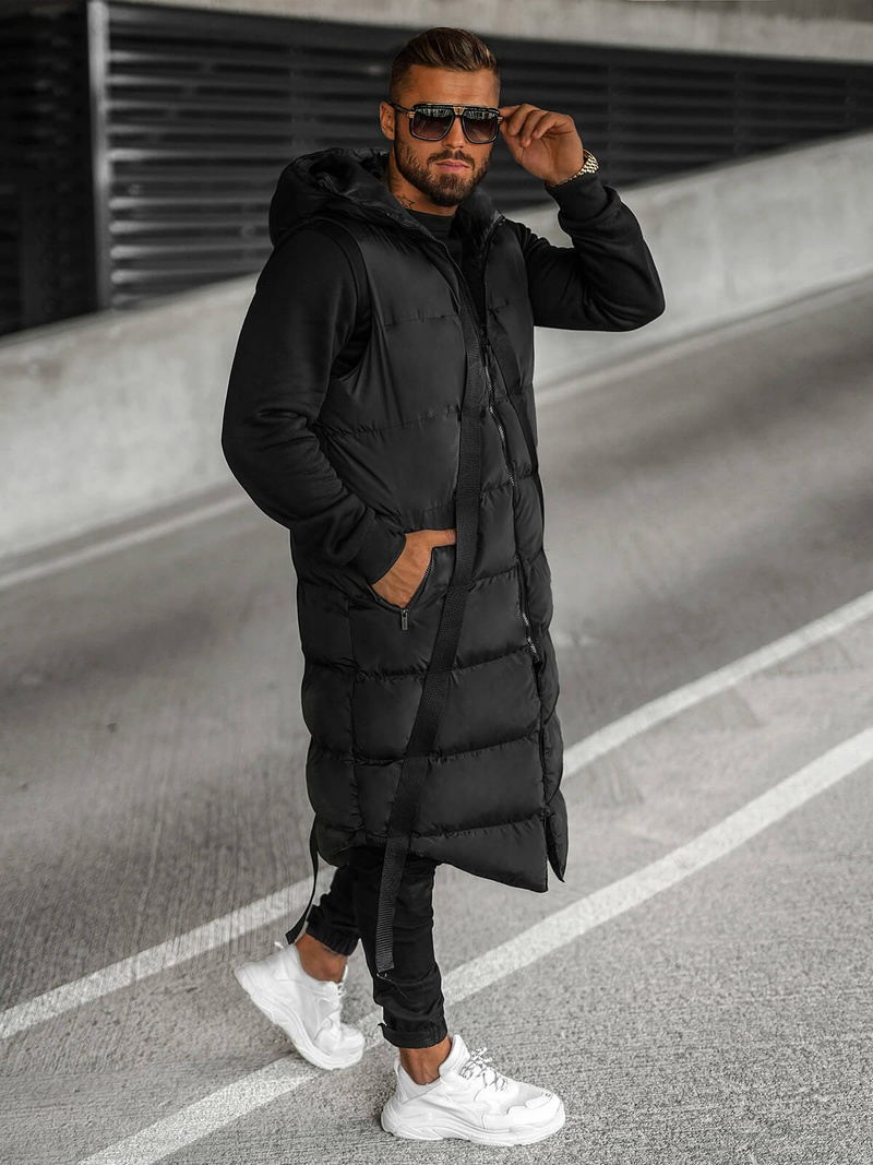 Vestă bărbați neagră OZONEE O/M3201Z