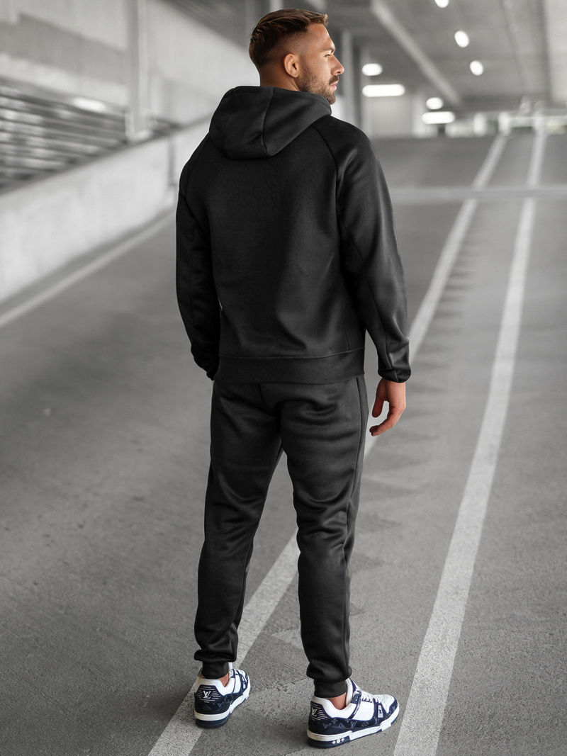 Compleu sport bărbaţi negru OZONEE JS/8C1967/3