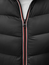 Jachetă de primăvară bărbați neagră OZONEE JS/SM71