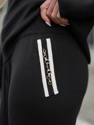 Trening dama doua piese negru OZONEE JS/26C8801/3