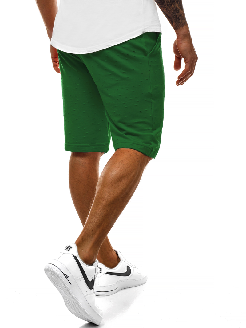 Pantaloni scurți sport bărbați verde OZONEE MAD/2923