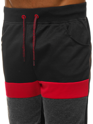 Pantaloni scurți sport bărbați negri OZONEE JS/81017Z