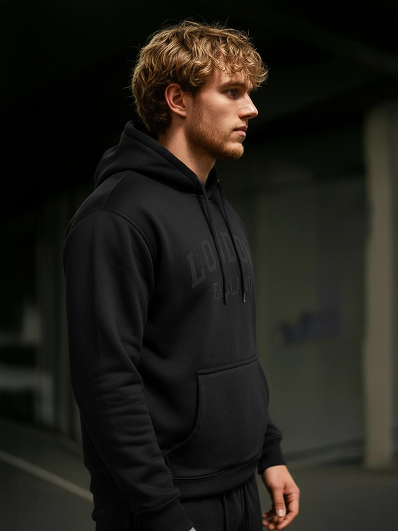 Hanorac bărbați negru OZONEE JS/8B1986/3