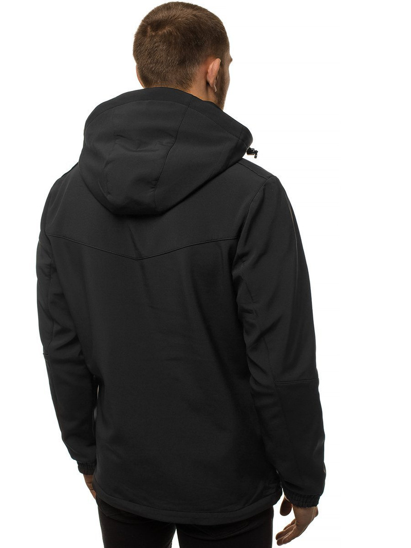 Jachetă bărbați SOFTSHELL neagră OZONEE GE/12259Z