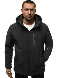 Jachetă bărbați SOFTSHELL neagră OZONEE GE/12259Z