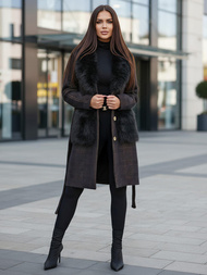 Palton de dama negru OZONEE JS/53M5200/1Z