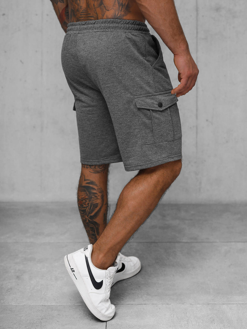 Pantaloni scurți sport bărbați antracit OZONEE JS/8K218/5