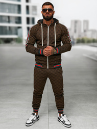 Compleu sport bărbaţi bej închis OZONEE O/FF5111AB