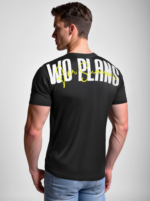 Tricou bărbați negru OZONEE O/T1277/3Z