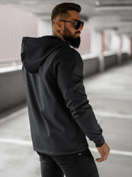 Jachetă bărbați softshell negru OZONEE JS/27B6529/3Z