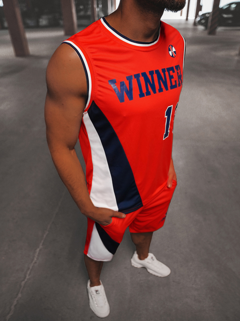 Compleu sport bărbaţi roșu OZONEE JS/68C10167Z