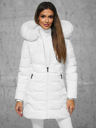 Geacă de femei alb OZONEE JS/16M9121/281