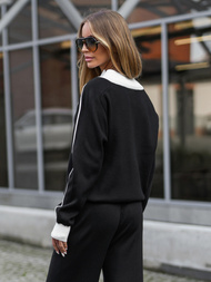 Trening dama doua piese negru OZONEE JS/26C8805/3