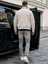 Blugi bărbaţi albaștri OZONEE O/EM8886Z