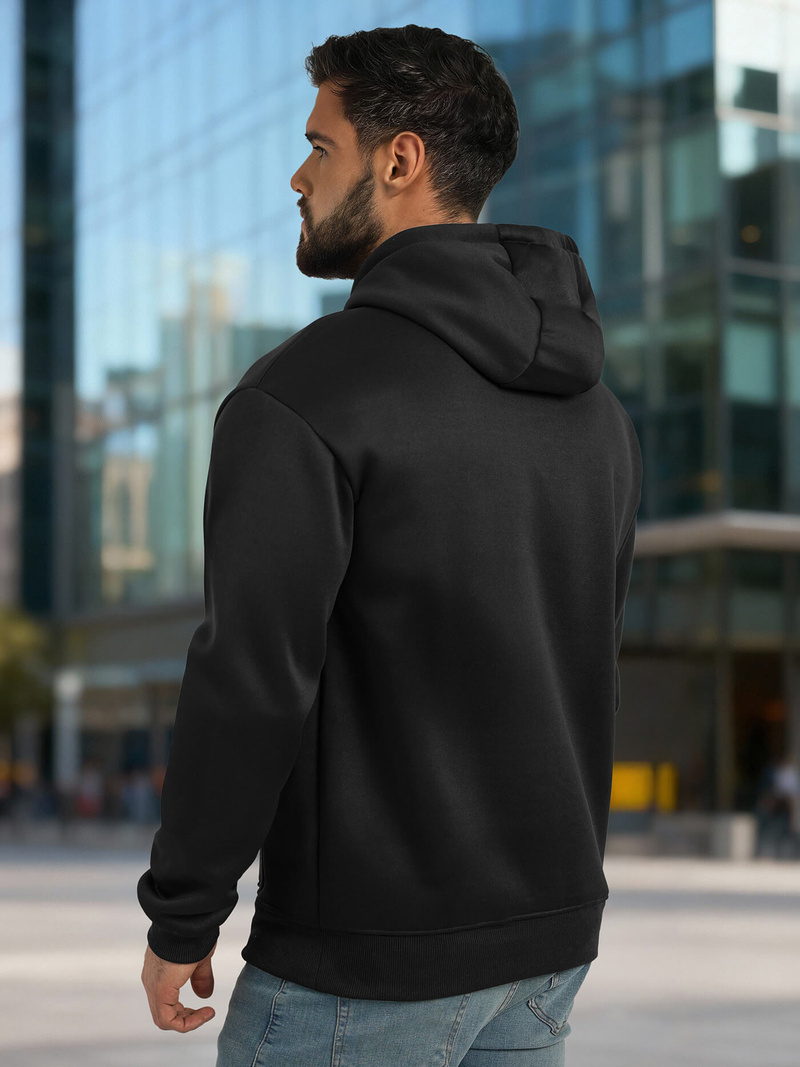 Hanorac bărbați negru OZONEE JS/8B1983/3