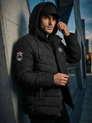 Geacă bărbați neagră OZONEE JS/31M5081/392