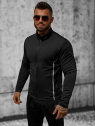 Jachetă de primăvară bărbați neagră OZONEE JS/M10309