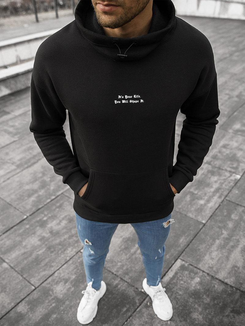 Hanorac bărbați negru OZONEE B/20402106