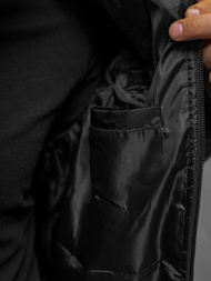 Jachetă bărbați neagră OZONEE JS/8M986/392