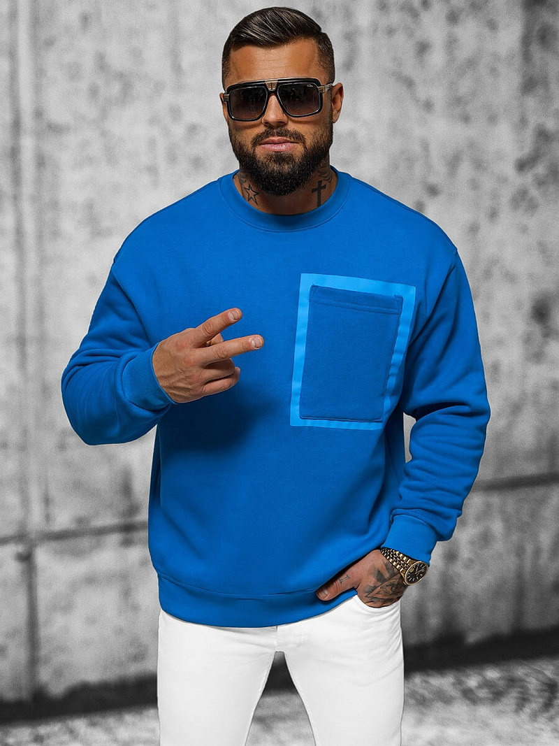 Bluză albastră OZONEE O/SWE23004