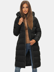 Geacă de iarnă parka femei neagra OZONEE JS/M736/392Z
