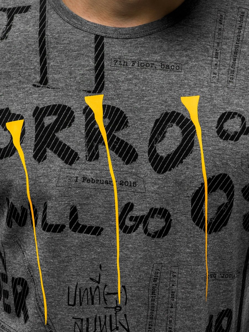 Tricou bărbați antracit OZONEE JS/SS10926