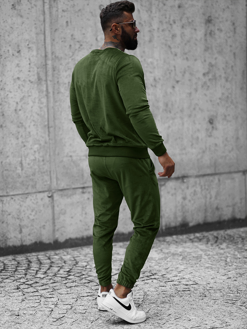 Trening catifea bărbați kaki OZONEE O/12138