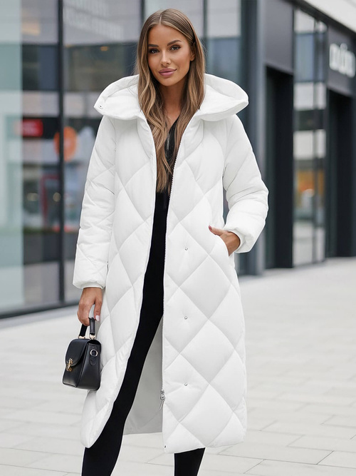 Geacă de femei alb OZONEE JS/5M3173/281Z