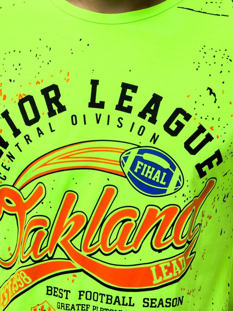 Tricou bărbați verde OZONEE JS/KS1975