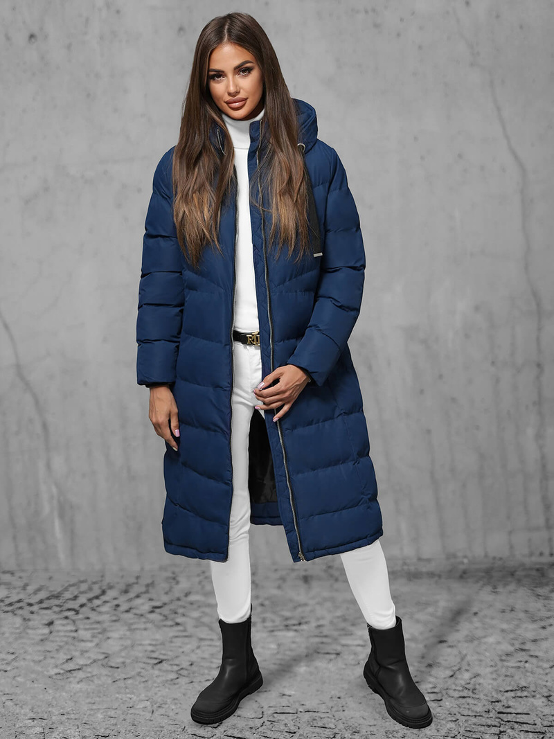 Geacă de femei albastru marin OZONEE JS/M736/215