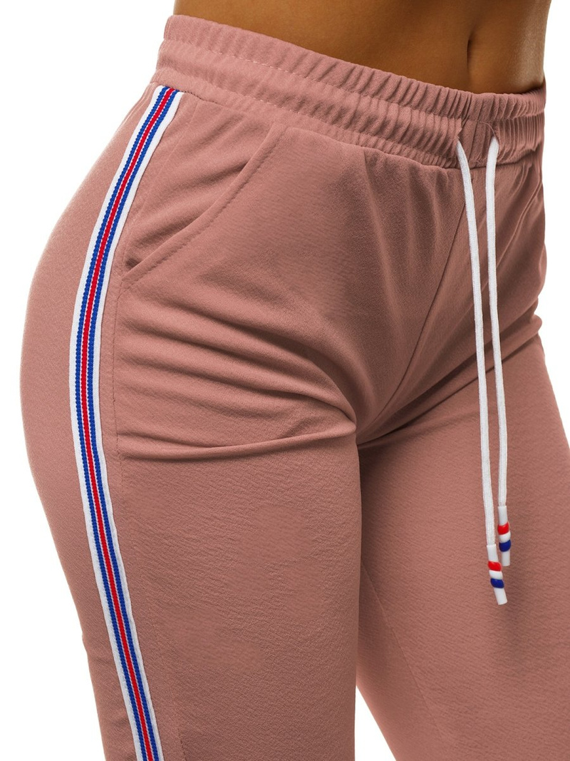 Pantaloni de training femei roz deschis OZONEE JS/1021/B16