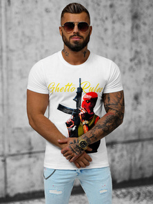 Tricou bărbați alb OZONEE O/T129/1