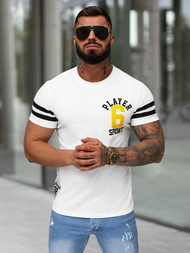 Tricou bărbați alb OZONEE JS/8B1391/1