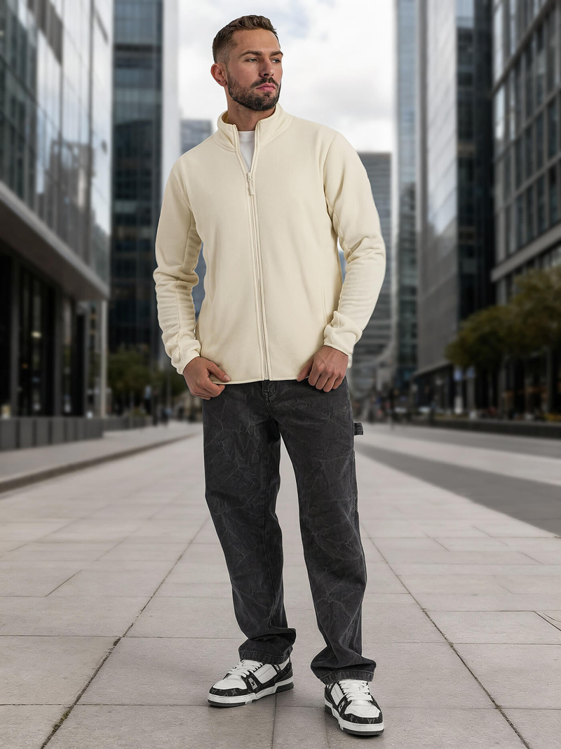 Bluză bărbați écru OZONEE JS/HH016/1