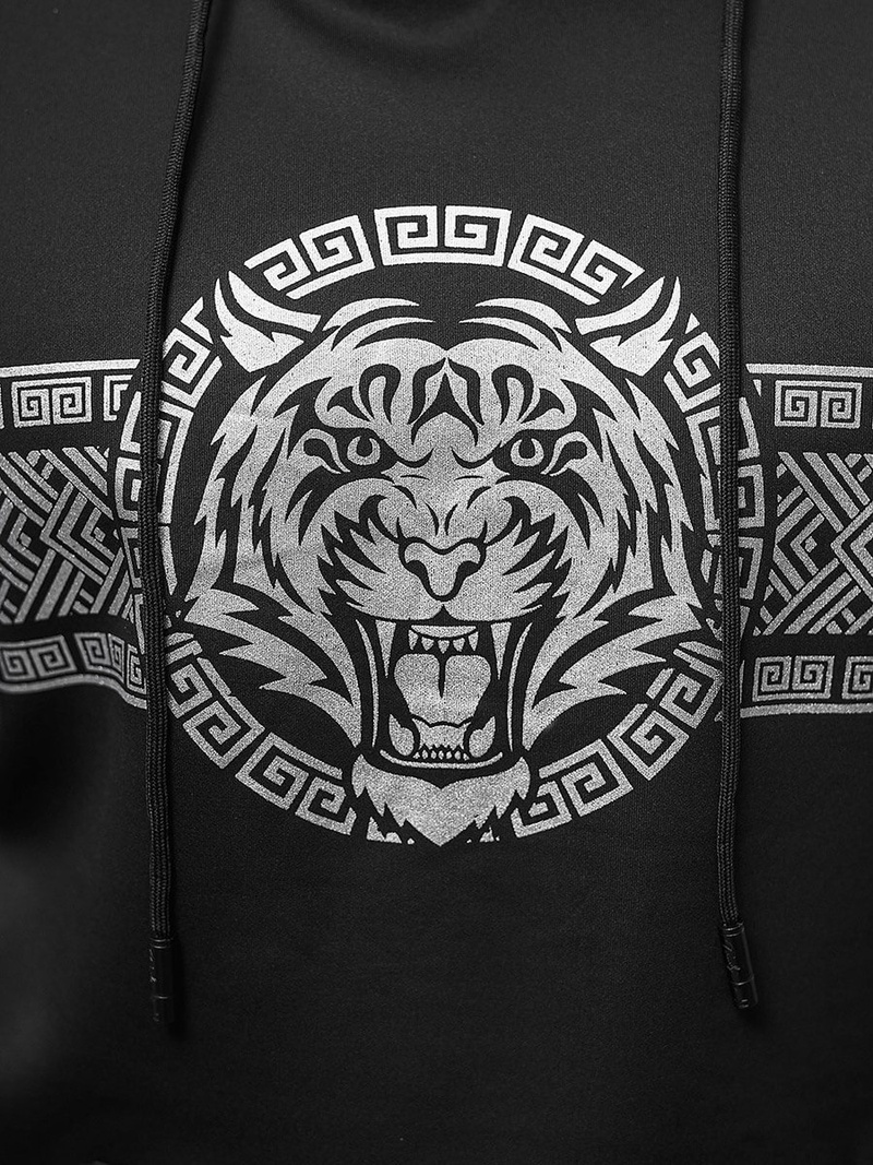 Hanorac bărbați negru OZONEE JS/8B996/3