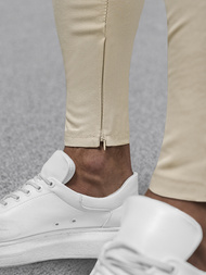 Pantaloni chino bărbaţi bej OZONEE DJ/3300