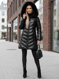 Geacă de femei neagră OZONEE JS/16M9100/392Z