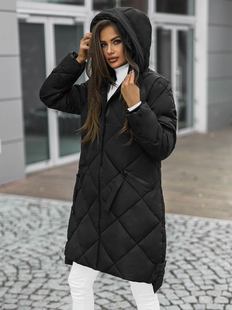 Geacă de femei neagra OZONEE JS/5M3168/392Z