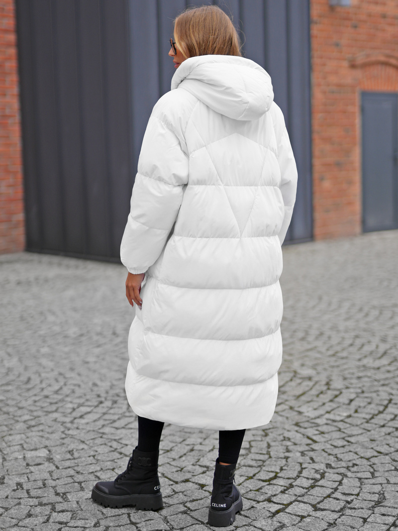 Geacă de femei alb OZONEE JS/5M3163/281Z