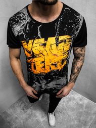 Tricou bărbați neagră OZONEE JS/KS1984Z