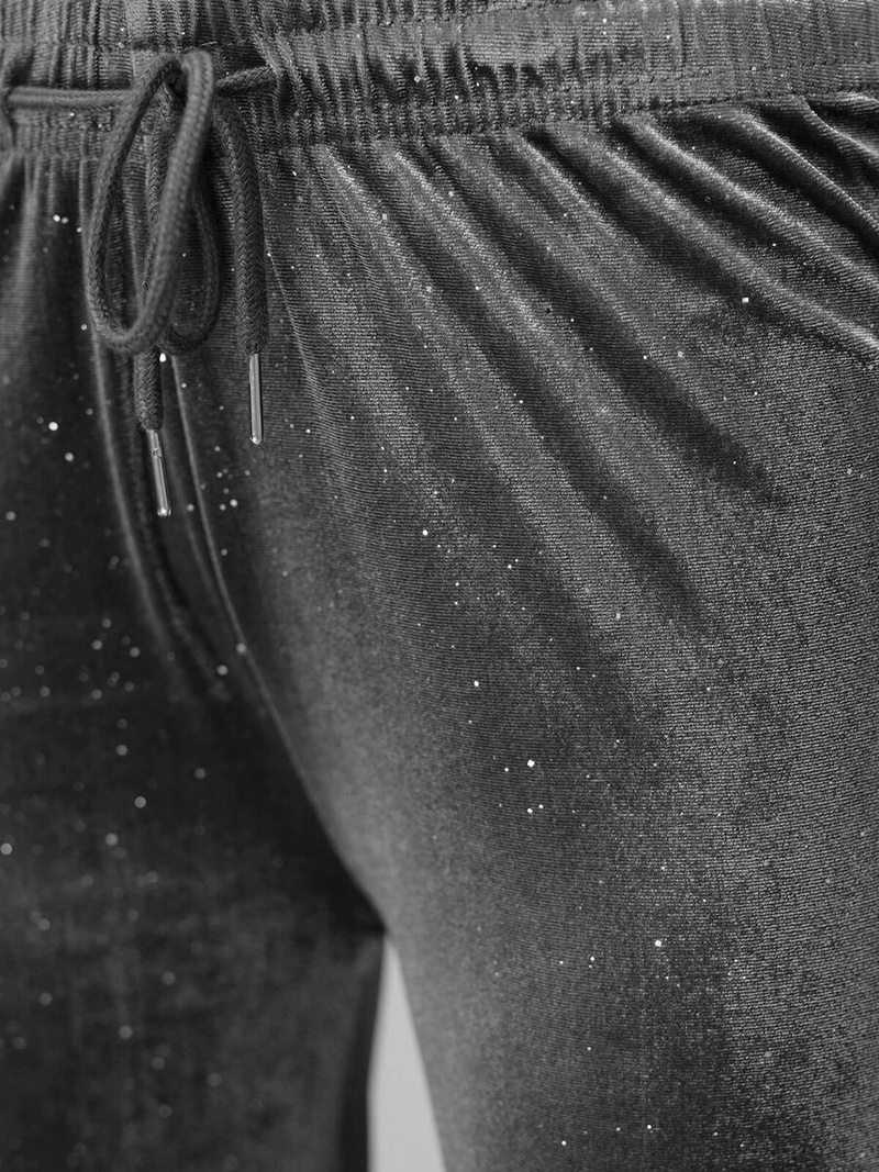 Pantaloni din catifea de dama antracit OZONEE JS/92K519/10