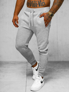 Pantaloni de trening bărbaţi gri OZONEE JS/XW01Z