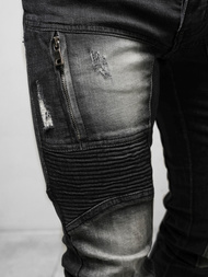 Blugi bărbaţi negri OZONEE NB/MP0046N