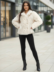 Geacă de femei alb OZONEE JS/11Z8261Z