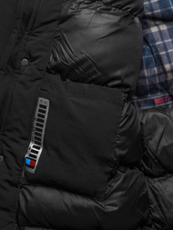 Geacă bărbați neagră OZONEE JS/5M718/392