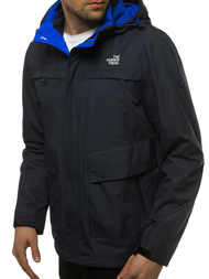 Jachetă de primăvară bărbați albastru marin OZONEE MG/2510