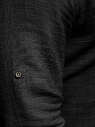 Cămașă bărbați neagră OZONEE O/V41