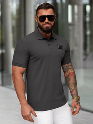 Tricou polo bărbați antracit OZONEE NB/MT3124