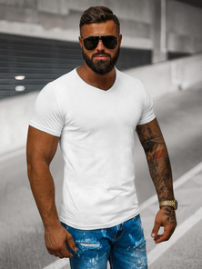 Tricou bărbați alb OZONEE JS/712007Z
